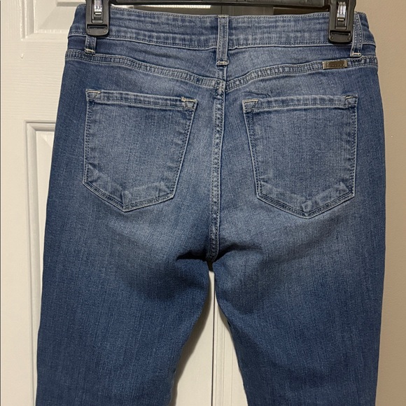 KanCan Distressed Skinny Jeans Raw Hem Medium Wash Women’s Sz 7/27 - Picture 6 of 12